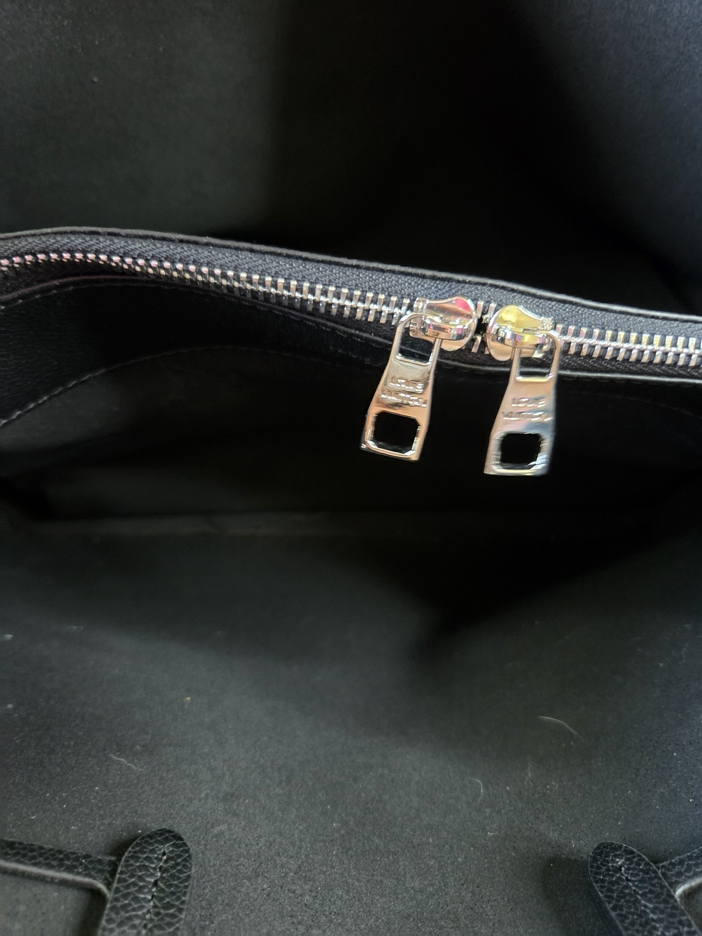 Luxury Black Monogram Tote with Chain Strap - Picture 9 of 11